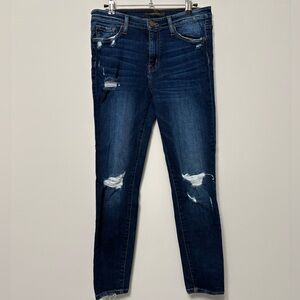 Flying Monkey Dark Blue Distressed Skinny Jeans 29